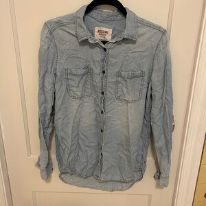 Mossimo Supply Co. Blue Striped Shirt